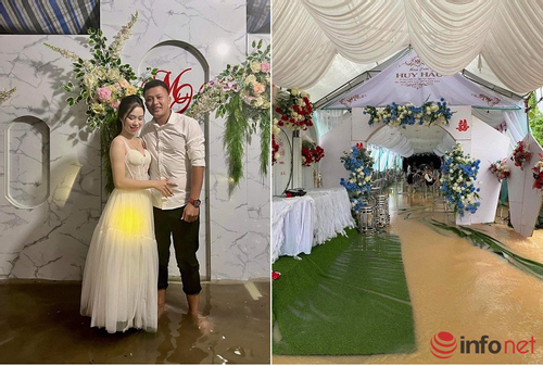 Đám cưới ngày lụt: 'Tổ chức trăm mâm mà được 20 người đến, vợ chồng khóc như mưa vẫn vui’
