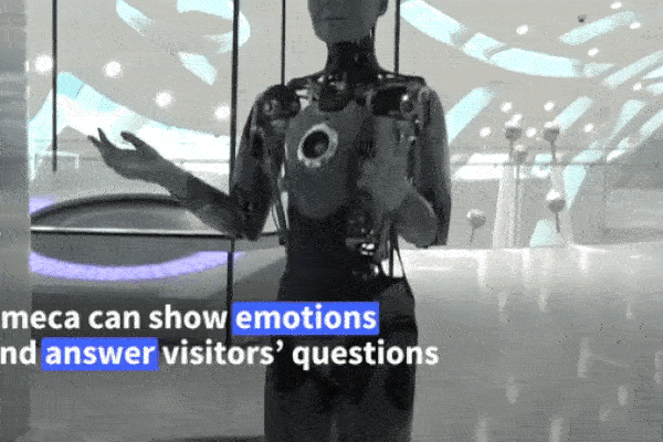 Độc lạ hình ảnh bảo tàng tương lai Dubai đưa robot hình người tiếp chuyện với du khách
