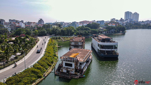 Hà Nội: Tháo dỡ các du thuyền bỏ hoang bảo đảm cảnh quan môi trường cho hồ Tây