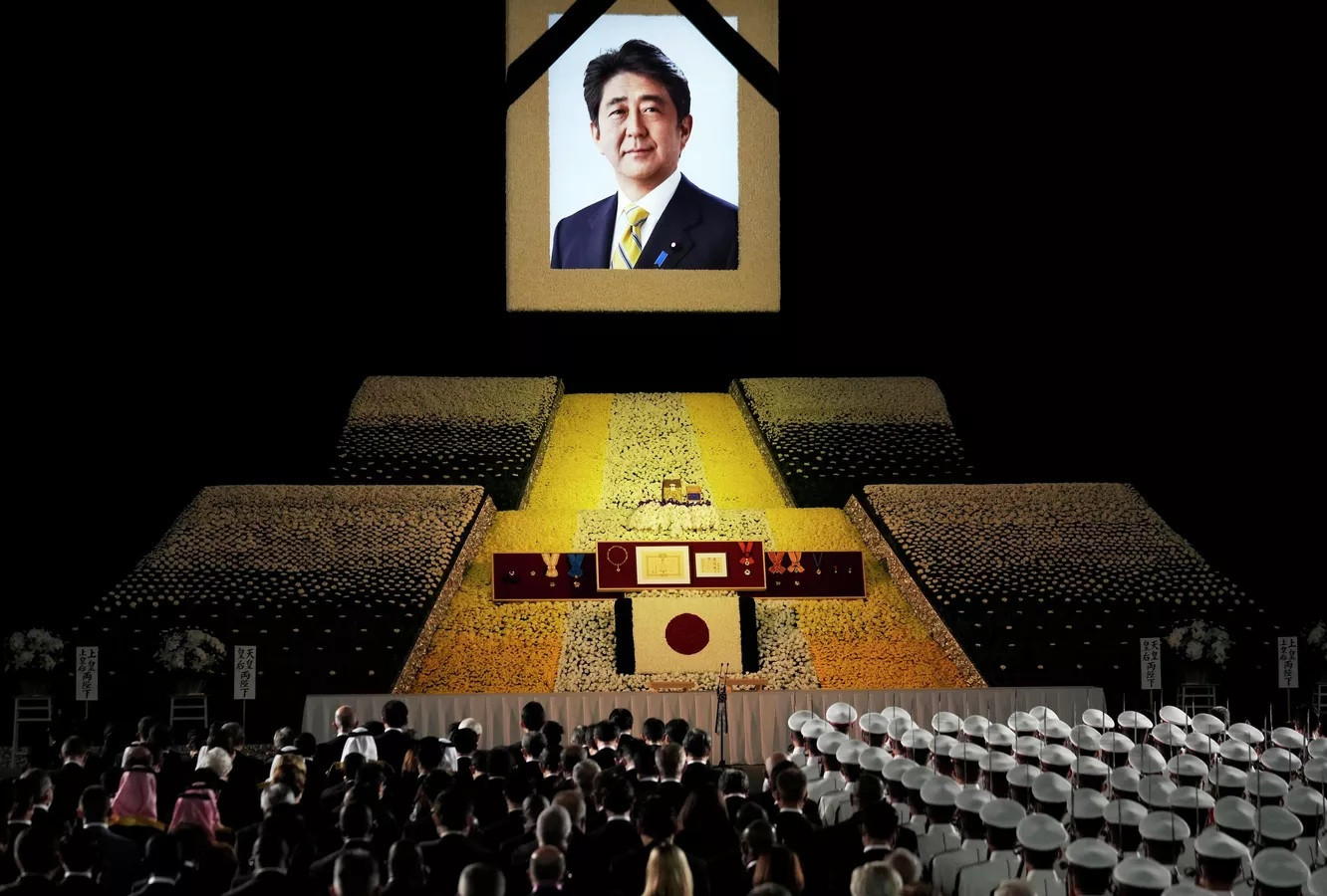 Quốc tang cố Thủ tướng Nhật Bản Abe Shinzo Abe tại Tokyo, Nhật Bản.