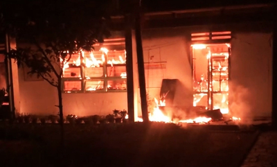 Quảng Nam: Cháy trường học trong đêm, nhiều tài sản bị thiêu rụi