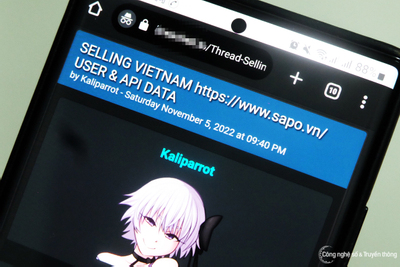 Nhiều dữ liệu, thông tin của người dùng Việt bị rao bán trên mạng