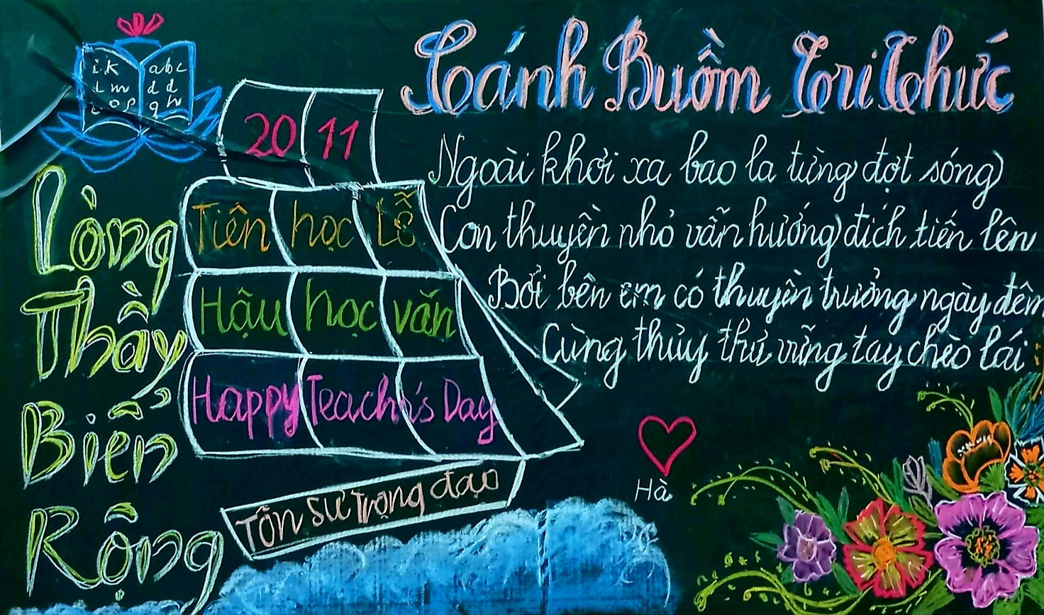 Vẽ tranh bảng chào mừng Ngày nhà giáo Việt Nam 2011