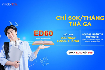 MobiFone ưu đãi lớn các gói cước học tập ED60, ED100