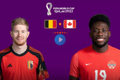 Địa chỉ xem trực tiếp World Cup 2022, Bỉ vs Canada, 2h00 ngày 24/11