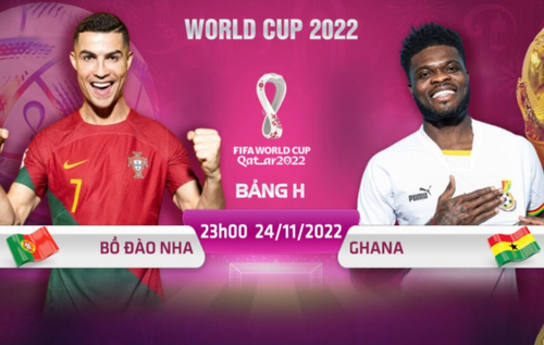 Địa chỉ xem trực tiếp World Cup 2022, Bồ Đào Nha vs Ghana, 23h00 ngày 24/11