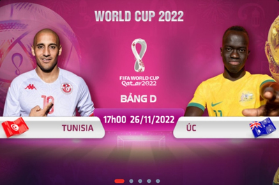 Địa chỉ xem trực tiếp World Cup 2022, Tunisia vs Australia, 17h00 ngày 26/11
