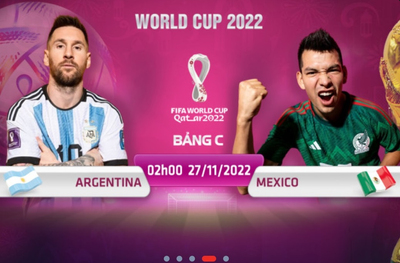 Địa chỉ xem trực tiếp World Cup 2022, Argentina vs Mexico, 2h00 ngày 27/11