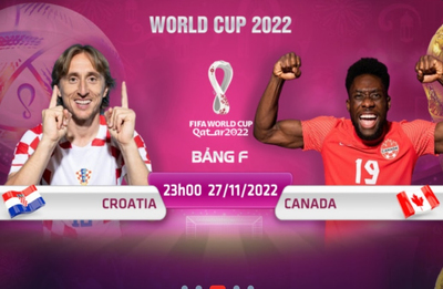 Địa chỉ xem trực tiếp World Cup 2022, Croatia vs Canada, 23h00 ngày 27/11