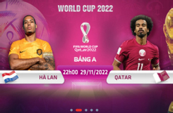 Địa chỉ xem trực tiếp World Cup 2022, Hà Lan vs Qatar, 22h00 ngày 29/11