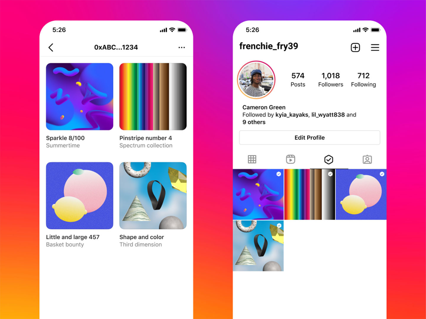 Meta cho bán NFT trực tiếp trên Instagram