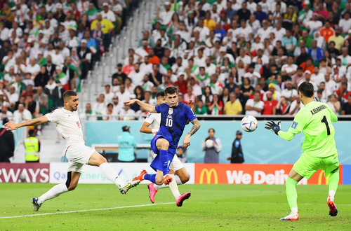 Video bóng đá bàn thắng Iran 0 - 1 Mỹ World Cup 2022: Pulisic lập đại công