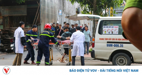 Sập giàn giáo ở Bắc Ninh, 1 người tử vong tại chỗ