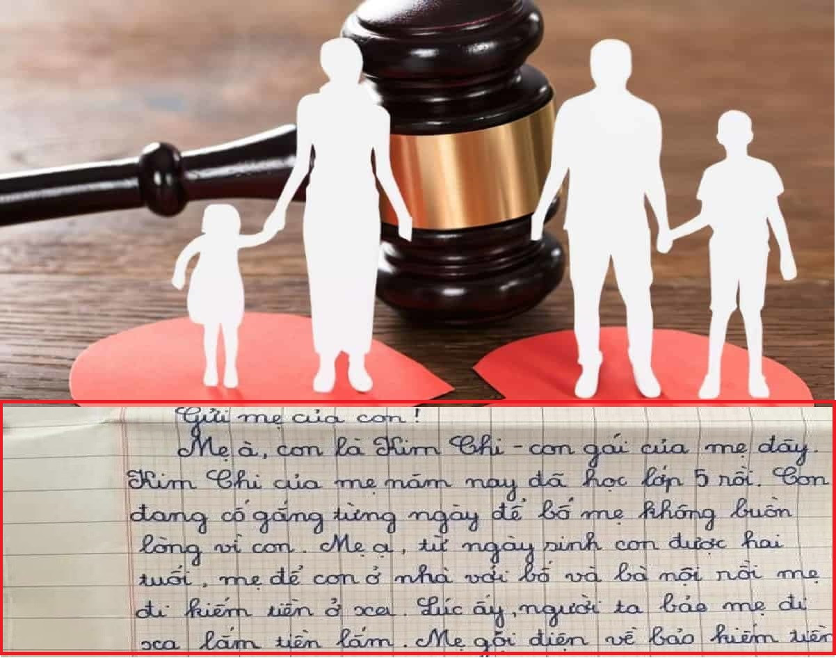 Bức thư con gái gửi cho mẹ sau ly hôn khiến CĐM lặng người 'khóc hết nước mắt'