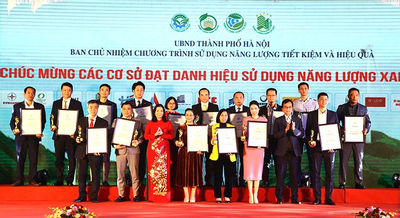Thêm nhiều cơ sở, công trình xây dựng ở Hà Nội đạt danh hiệu năng lượng xanh