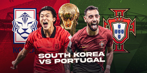 Cập nhật kết quả trận Hàn Quốc vs Bồ Đào Nha bảng H bóng đá World Cup 2022 ngày 2/12