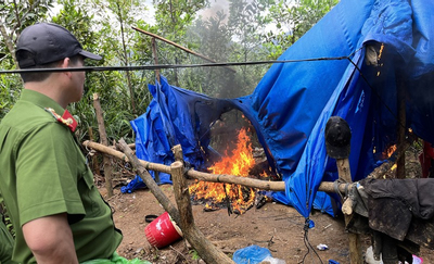 Quảng Nam: Truy quét khai thác vàng trái phép ở Bồng Miêu