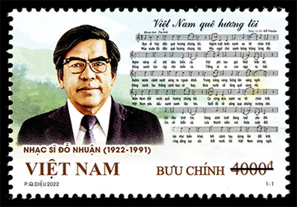 Tác giả “Việt Nam quê hương tôi” lên tem bưu chính