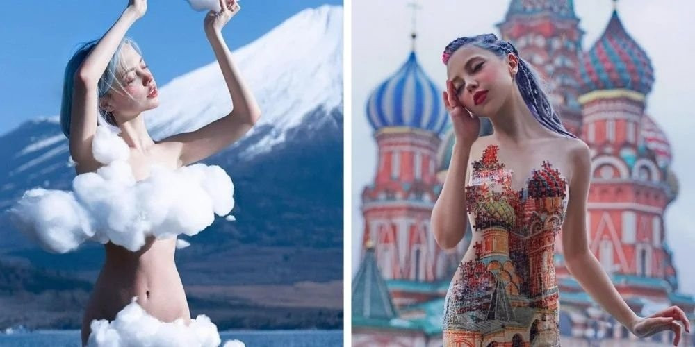 Giật mình với những bức ảnh táo bạo của nữ nghệ sĩ trẻ người Nga