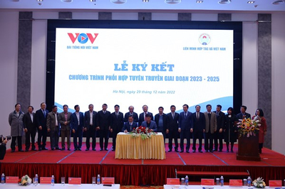 Liên minh Hợp tác xã Việt Nam và VOV ký kết hợp tác tuyên truyền