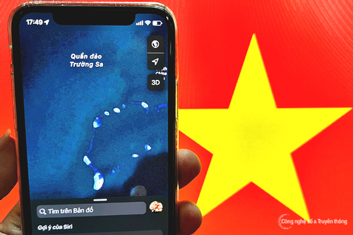 Apple Maps đã thêm quần đảo Hoàng Sa, Trường Sa theo yêu cầu của Bộ TT&TT