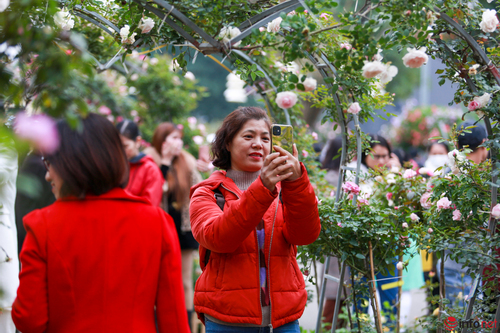 Nghìn người đổ về Mê Linh dự lễ hội hoa