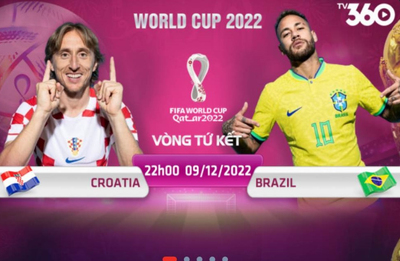 Xem trực tiếp World Cup 2022, Croatia vs Brazil, 22h00 ngày 9/12