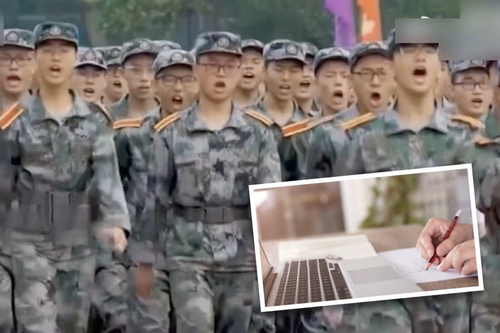 Trường học bị 'ném đá' vì thông báo học quân sự online