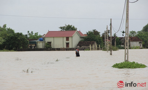 Nghệ An: 1 người chết, 1 người mất tích, hàng nghìn nhà dân bị ngập nước
