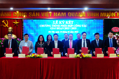 Bộ TT&TT ký kết chương trình phối hợp với Sở TT&TT Hà Nội