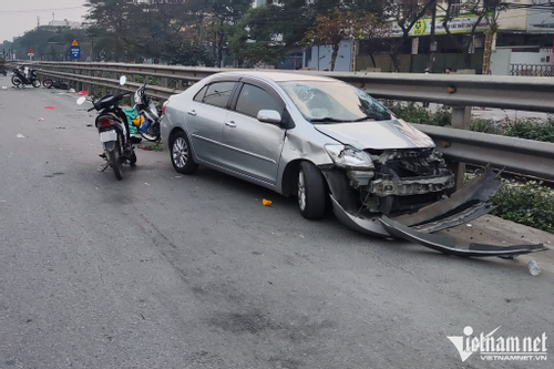 Tài xế ô tô gây tai nạn liên hoàn ở Hà Nội vi phạm nồng độ cồn