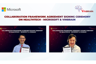 VinBrain và Microsoft Hoa Kỳ hợp tác phát triển trí tuệ nhân tạo trong y tế