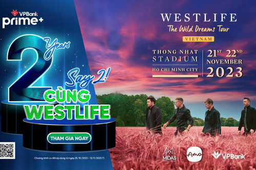 VPBank tặng 5.000 vé đêm nhạc Westlife cho khách hàng