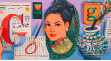 Bà Sương Nguyệt Anh lên trang chủ Google