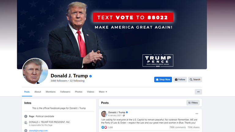 Ông Donald Trump đã có thể dùng lại Facebook