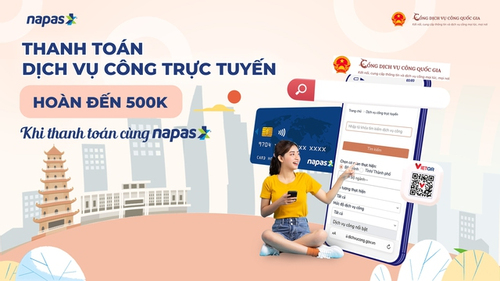 NAPAS ưu đãi trên Cổng DVCQG