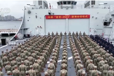 Tàu chiến Trung Quốc, Campuchia tiến hành cuộc diễn tập chưa từng có