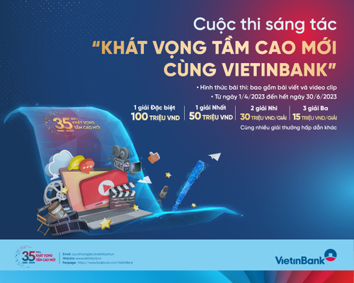 VietinBank phát động cuộc thi sáng tác “Khát vọng tầm cao mới cùng VietinBank”