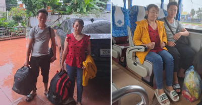 Vợ chồng người H'Mông bị lừa hết tiền, dầm mưa đi bộ từ Hà Nội về Hà Giang