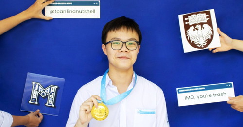 Nam sinh giành cú đúp Huy chương Vàng Olympic Toán quốc tế