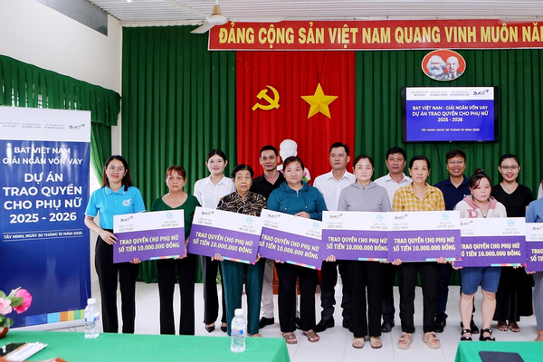 BAT Việt Nam tiếp tục trao quyền kinh tế cho phụ nữ vùng biên Tây Ninh