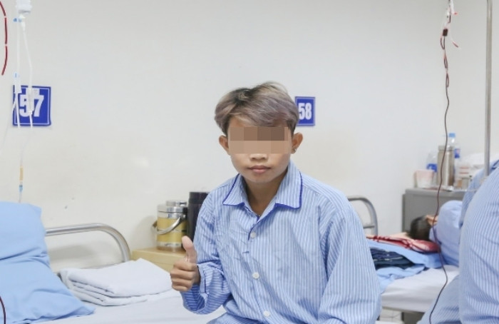 K. được truyền 2 đơn vị máu trong chiều 7/10, sức khỏe ổn định trở lại.