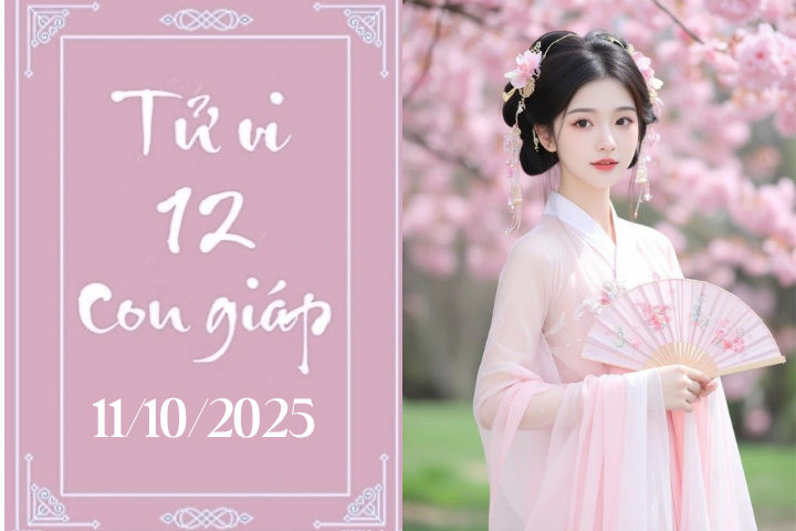 Tử vi 12 con giáp hôm nay ngày 11/10/2025: Tuất thận trọng, Hợi ổn định