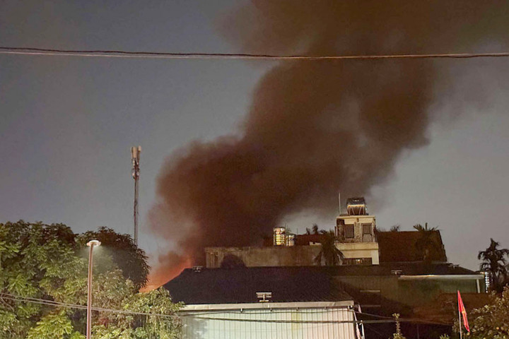 Khu vực nơi xảy ra vụ hoả hoạn. (Ảnh: Đ.T.)