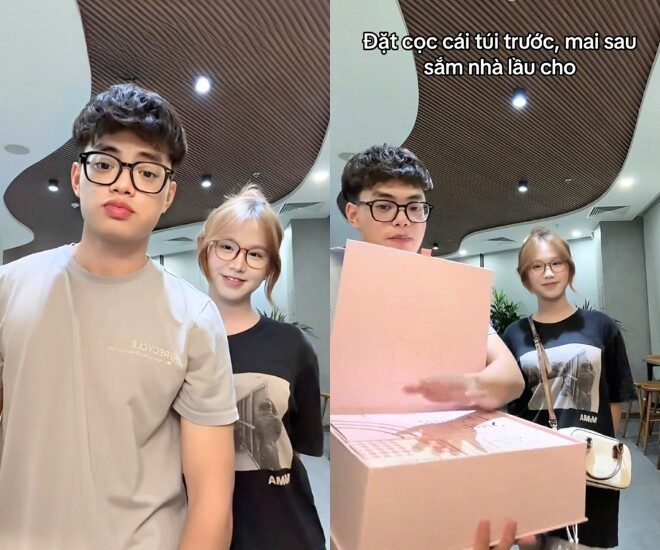 Con trai NSND Xuân Bắc đã có người yêu, thoải mái khoe trên Tiktok - Ảnh 2.