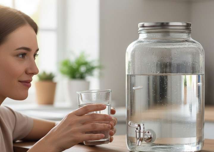 Nhiều loại nước máy đóng bình chưa qua tiệt trùng tiềm ẩn nhiều nguy cơ sức khỏe. (Ảnh minh họa)