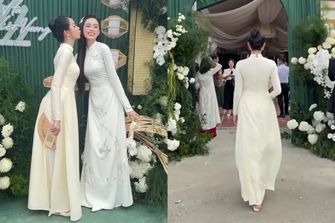 Hoa hậu Thanh Thủy ăn trọn điểm 10 tinh tế nhờ một việc tại đám hỏi Đỗ Thị Hà