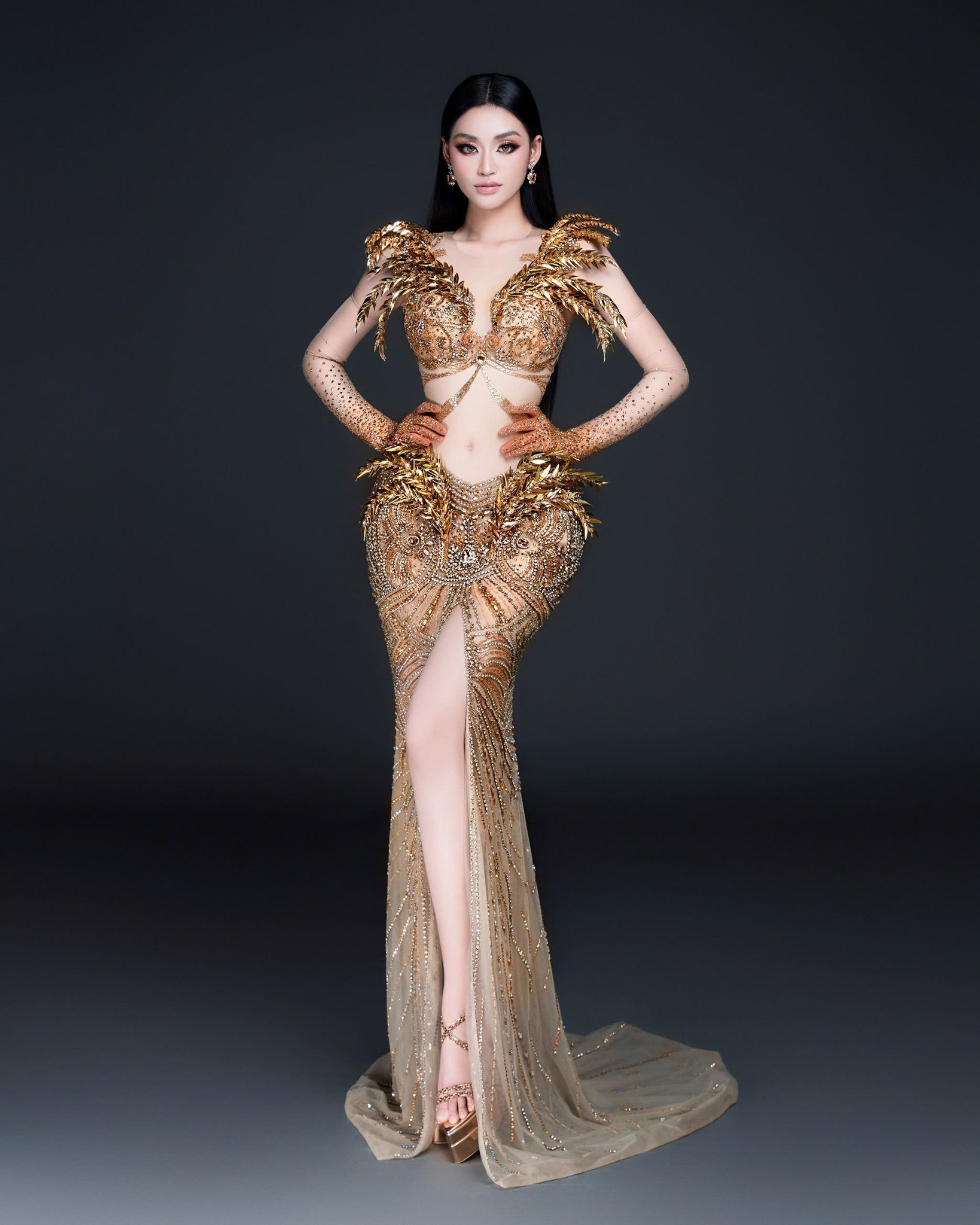 Trang phục dạ hội của Yến Nhi cho đêm Chung kết Miss Grand gây tranh cãi