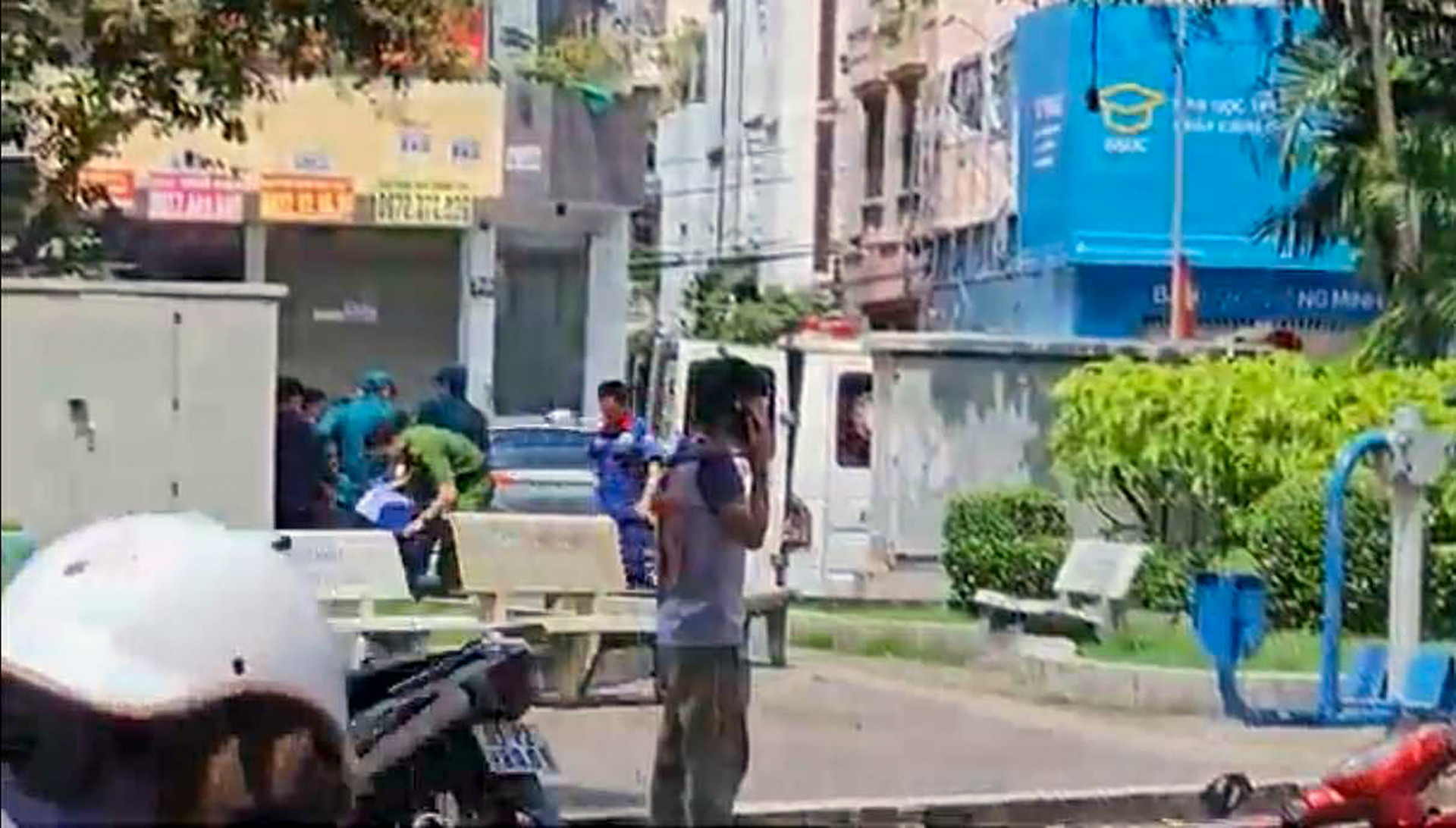 Hiện trường vụ phát hiện người đàn ông tử vong. Ảnh: MK
.jpg