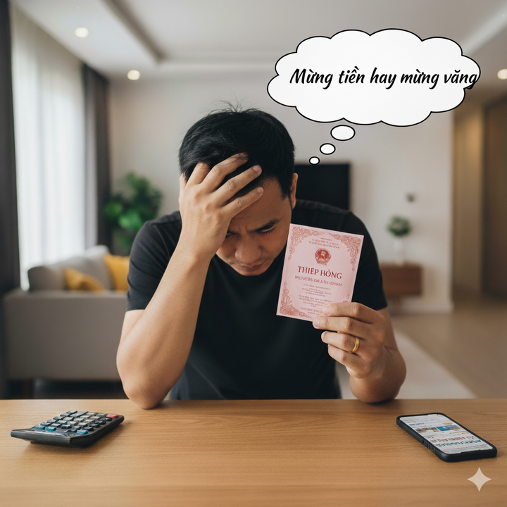 Trong bối cảnh vàng tăng giá, nhiều người lâm vào cảnh phải mừng cưới lại cao gấp nhiều lần giá trị từng nhận được. (Ảnh minh họa AI)